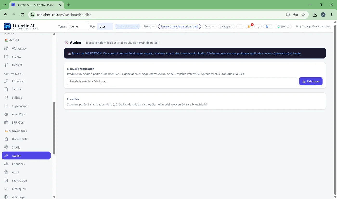 A complete application generated by the pipeline, functional and ready to use.